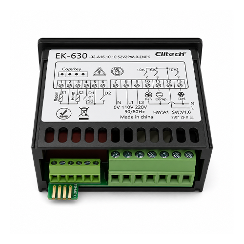 Controlador de Temperatura Elitech EK-630 con Descongelación Automática para Cámaras Frigoríficas - Imagen 2